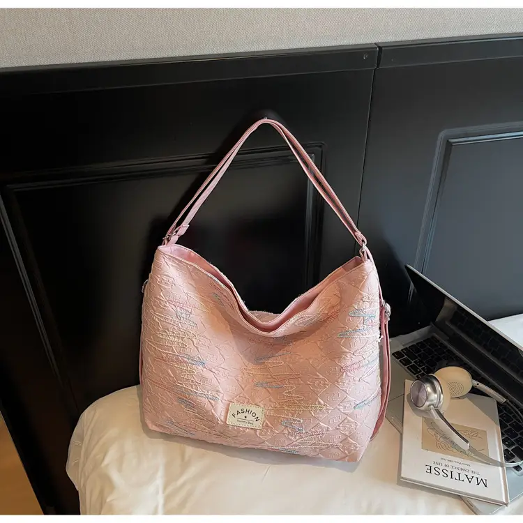 2025 Summer Women's Casual Embroidered Tote Bag — feature 24
