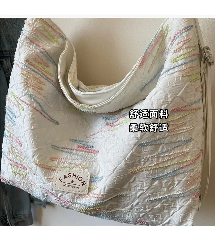 2025 Summer Women's Casual Embroidered Tote Bag — feature 4