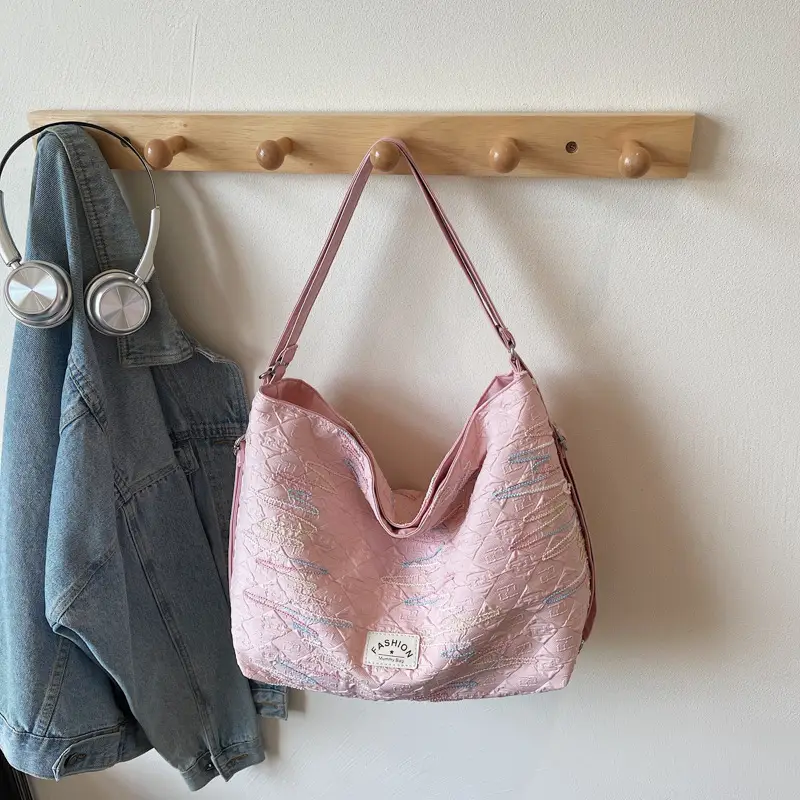 2025 Summer Women's Casual Embroidered Tote Bag - Image 3