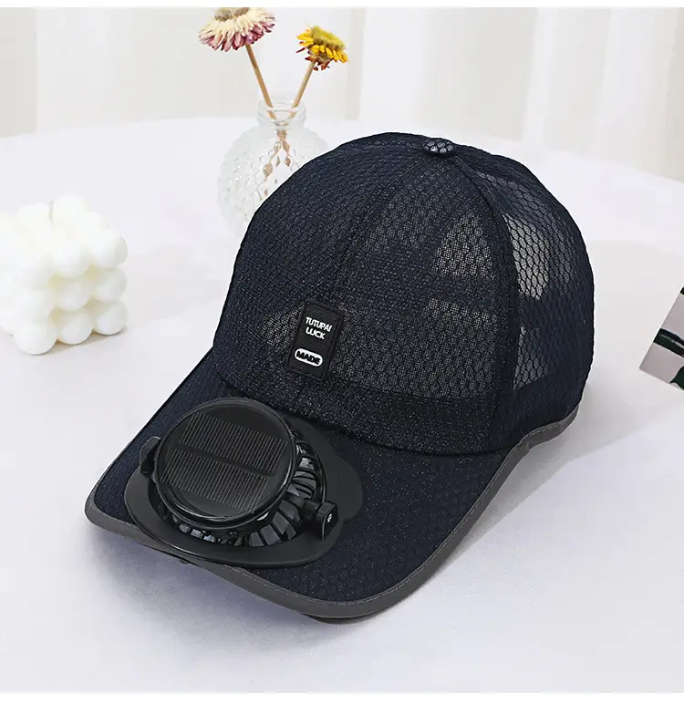 Solar Charging Fan Cap for Men Women Outdoor Sports — feature 2