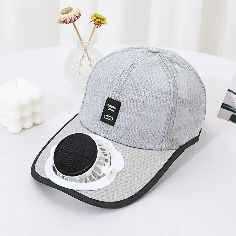 Solar Charging Fan Cap for Men Women Outdoor Sports - Image 2