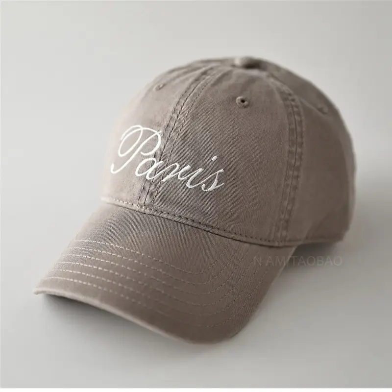 Red Embroidered Baseball Cap with "Paris" Script for Men Women - Image 9
