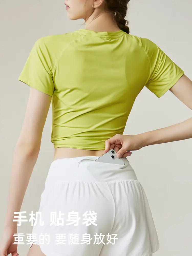 Sports Suit for Women 2025 New Summer Running Quick-Drying Badminton Gymnastics Breathable Ice Silk Cooling Clothing Fitness Clothing
