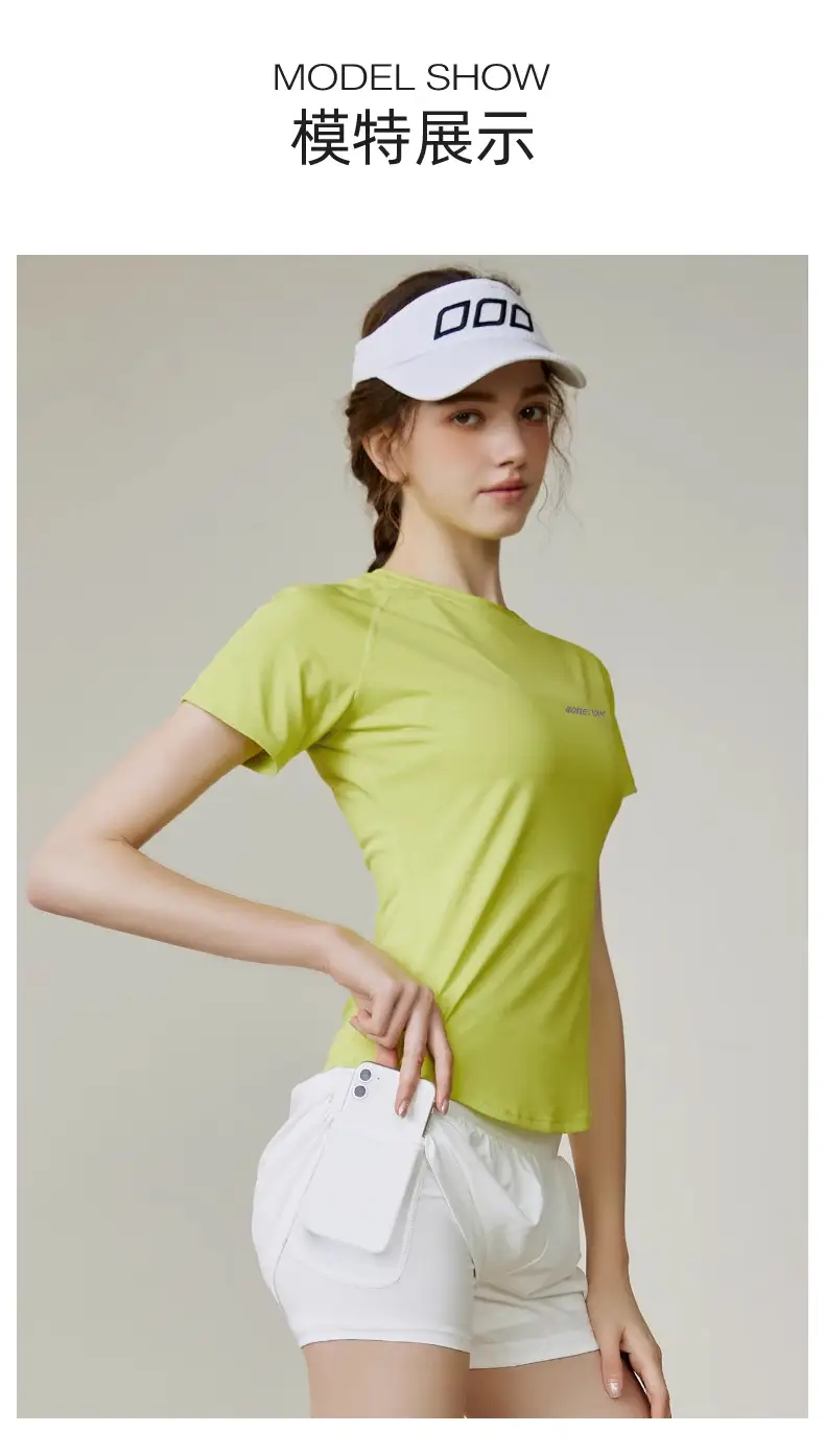 Sports Suit for Women 2025 New Summer Running Quick-Drying Badminton Gymnastics Breathable Ice Silk Cooling Clothing Fitness Clothing — feature 14