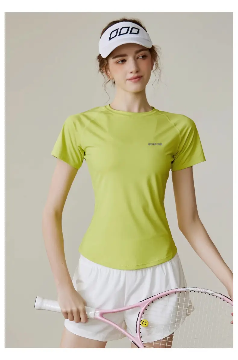 Sports Suit for Women 2025 New Summer Running Quick-Drying Badminton Gymnastics Breathable Ice Silk Cooling Clothing Fitness Clothing — feature 15