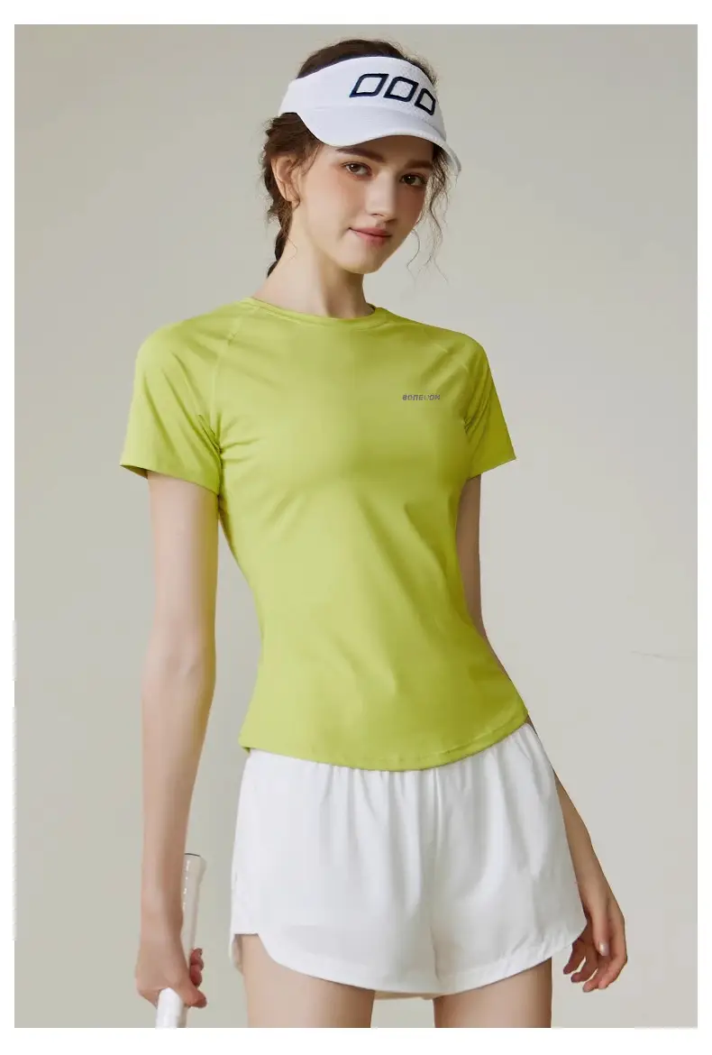 Sports Suit for Women 2025 New Summer Running Quick-Drying Badminton Gymnastics Breathable Ice Silk Cooling Clothing Fitness Clothing — feature 16