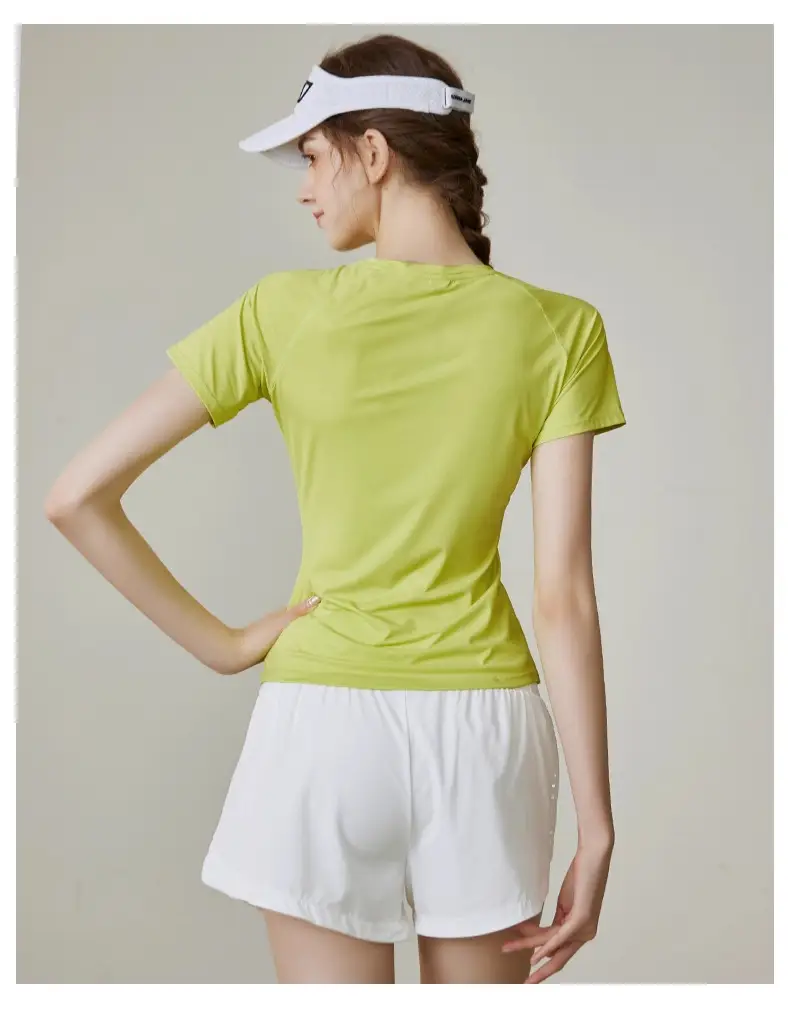 Sports Suit for Women 2025 New Summer Running Quick-Drying Badminton Gymnastics Breathable Ice Silk Cooling Clothing Fitness Clothing — feature 18