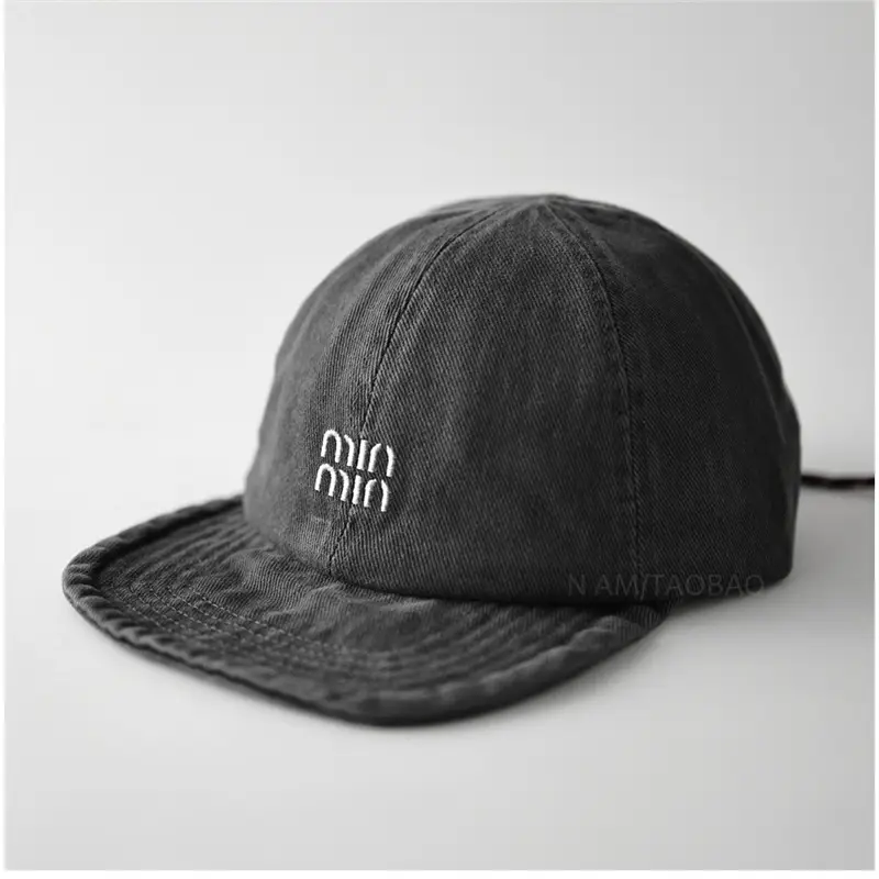Vintage Brown Duckbill Cap with Back Drawstring for Men Women