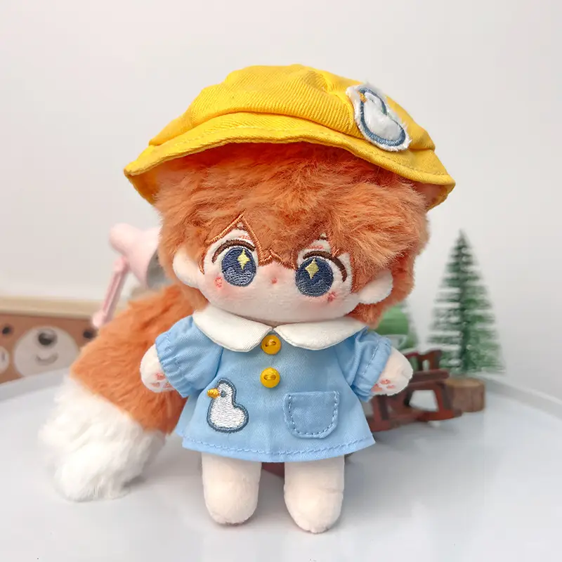 Cute Duck-Themed Baby Doll Outfit 10cm Cotton Set