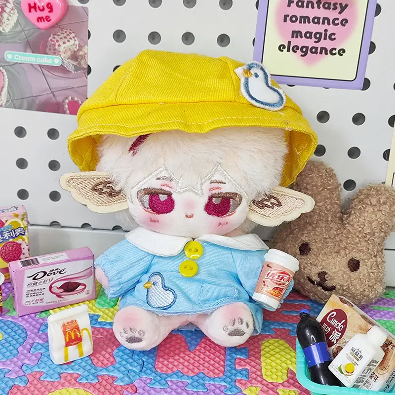 Cute Duck-Themed Baby Doll Outfit 10cm Cotton Set
