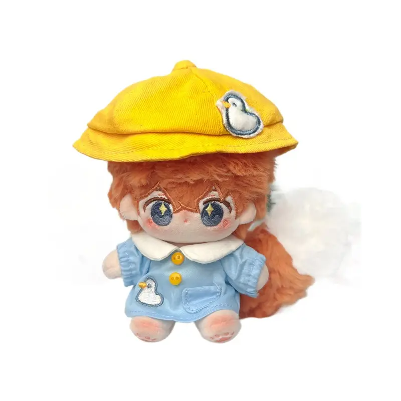 Cute Duck-Themed Baby Doll Outfit 10cm Cotton Set