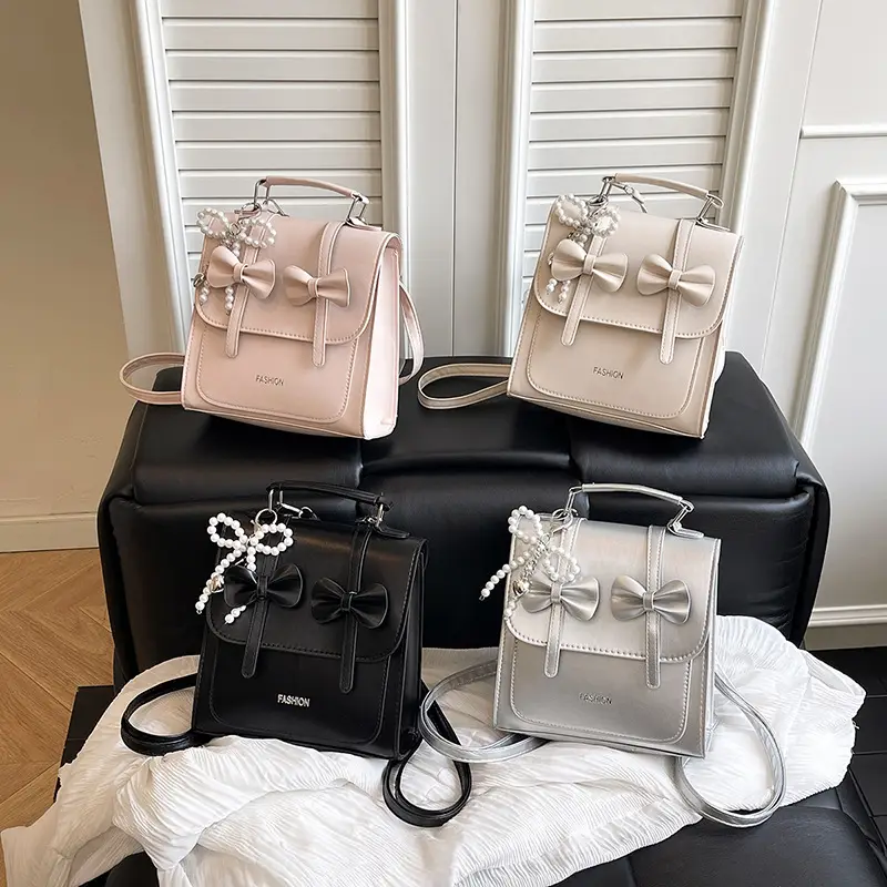 Sweet Style Bowknot Shoulder Bag for Women 2025