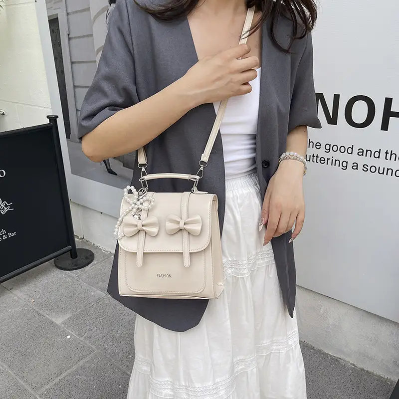 Sweet Style Bowknot Shoulder Bag for Women 2025