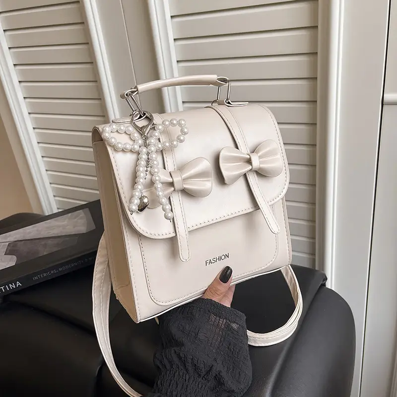 Sweet Style Bowknot Shoulder Bag for Women 2025