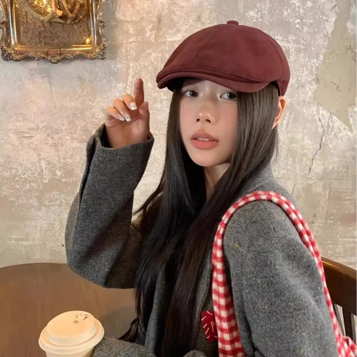 Vintage Forward Cap for Women Duckbill Beret New Spring Autumn Trendy
