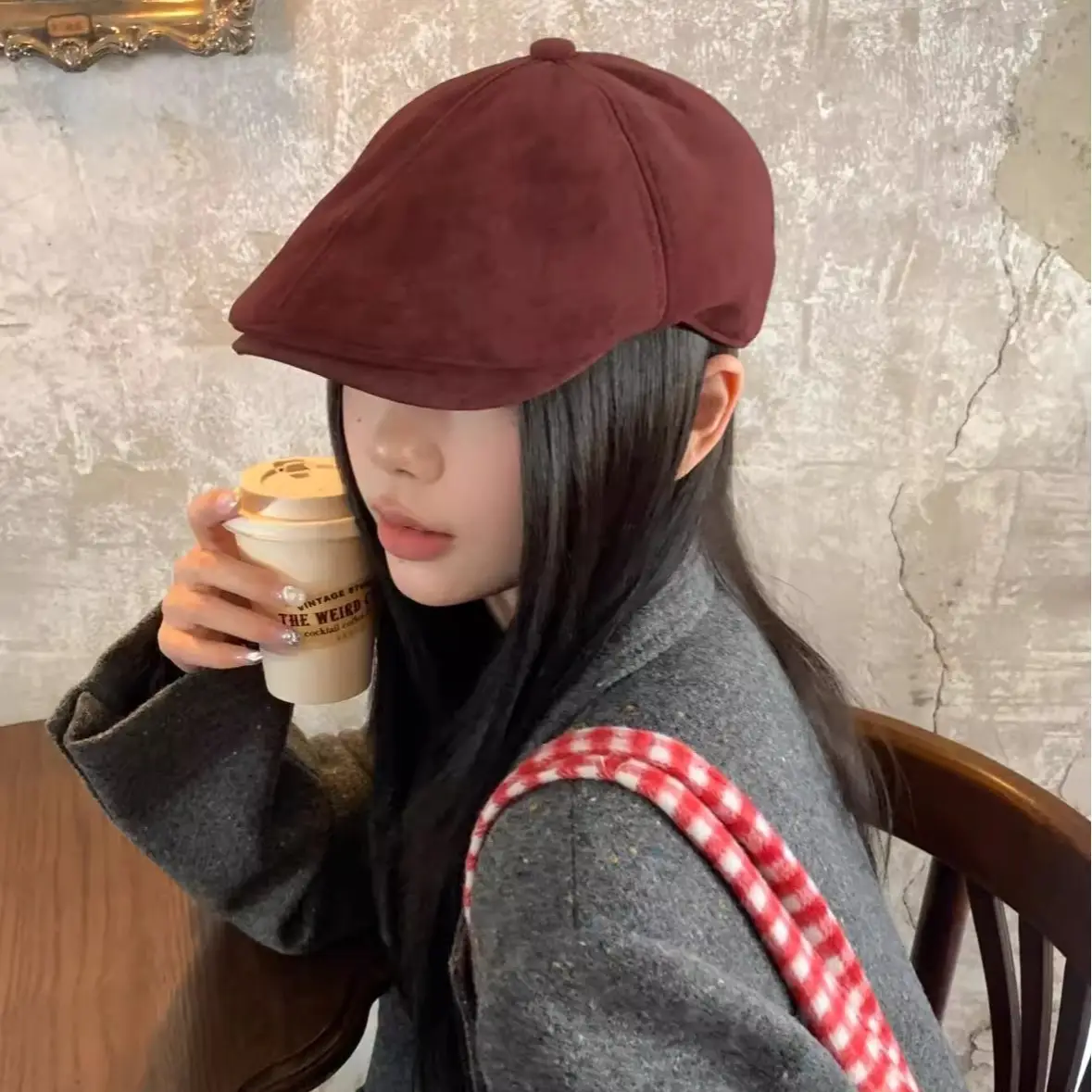 Vintage Forward Cap for Women Duckbill Beret New Spring Autumn Trendy