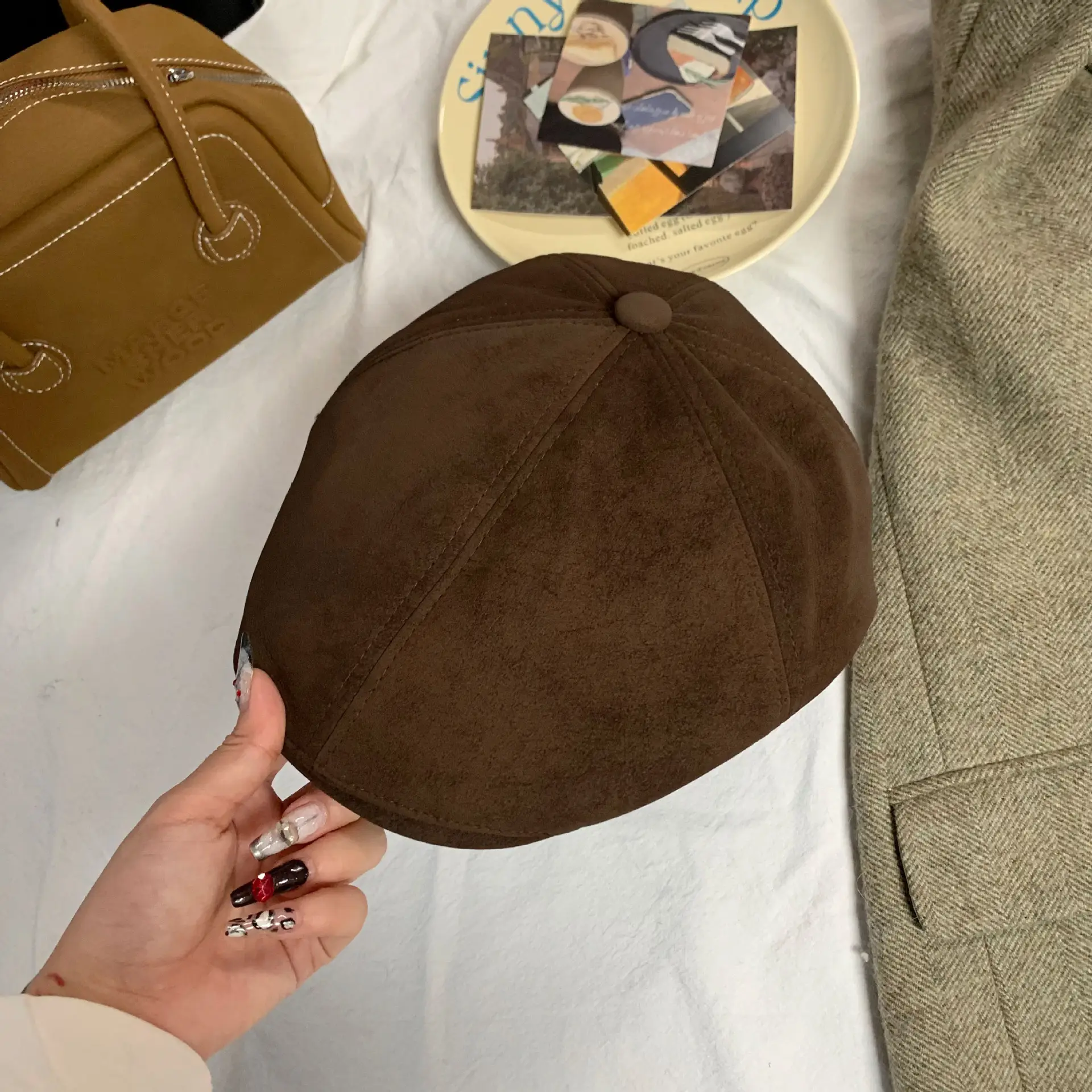 Vintage Forward Cap for Women Duckbill Beret New Spring Autumn Trendy