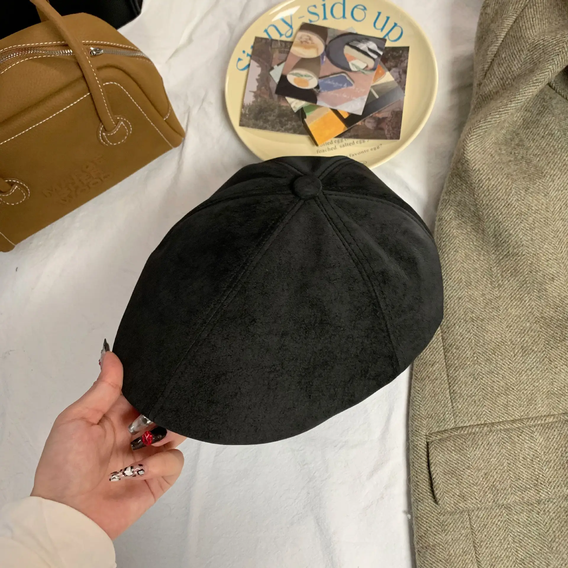 Vintage Forward Cap for Women Duckbill Beret New Spring Autumn Trendy