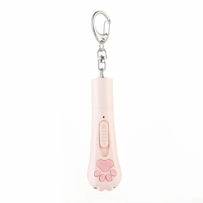 Cat Teasing Toy USB Rechargeable Multifunctional Cat Teaser Wand Uv White Light Multiple Pattern Projection Pet Supplies