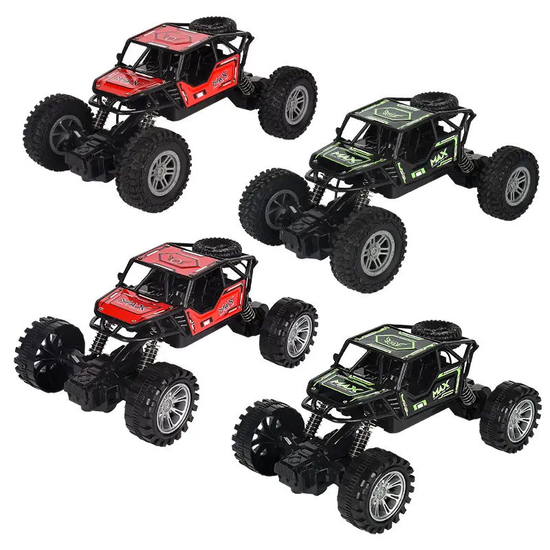 Cross-Border Remote Control Off-Road Four-Wheel Drive Alloy Climbing Car, Rechargeable High-Speed Four-Way Remote Control Car, Drifting Toy for Children and Boys