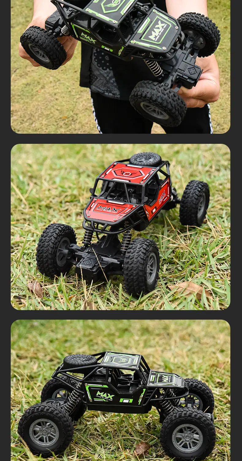Cross-Border Remote Control Off-Road Four-Wheel Drive Alloy Climbing Car, Rechargeable High-Speed Four-Way Remote Control Car, Drifting Toy for Children and Boys — feature 13