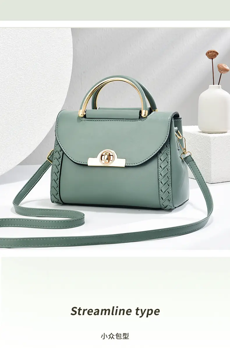 Green Woven Crossbody Bag for Women — feature 6