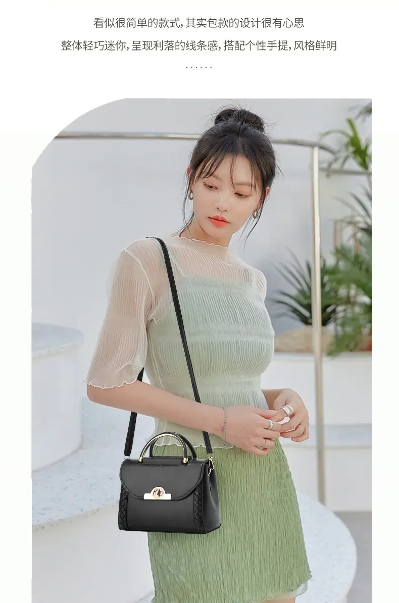Green Woven Crossbody Bag for Women — feature 7