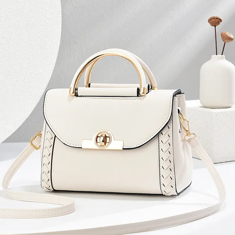 Green Woven Crossbody Bag for Women - Image 5