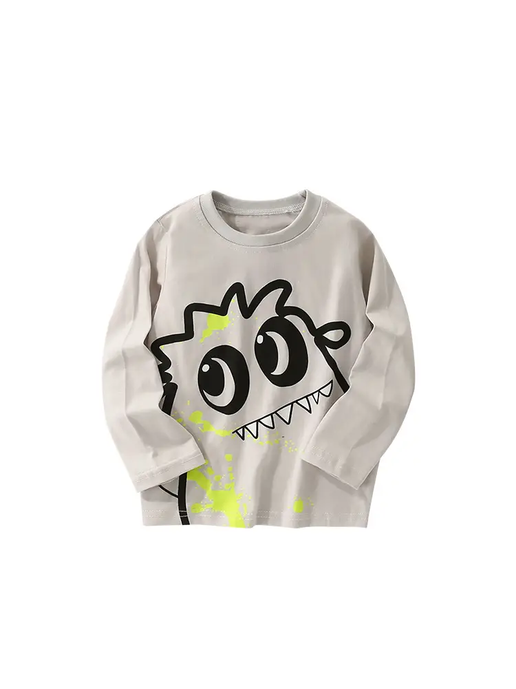 Malwee Boys Cotton Long Sleeve T-Shirt Grey - Image 6