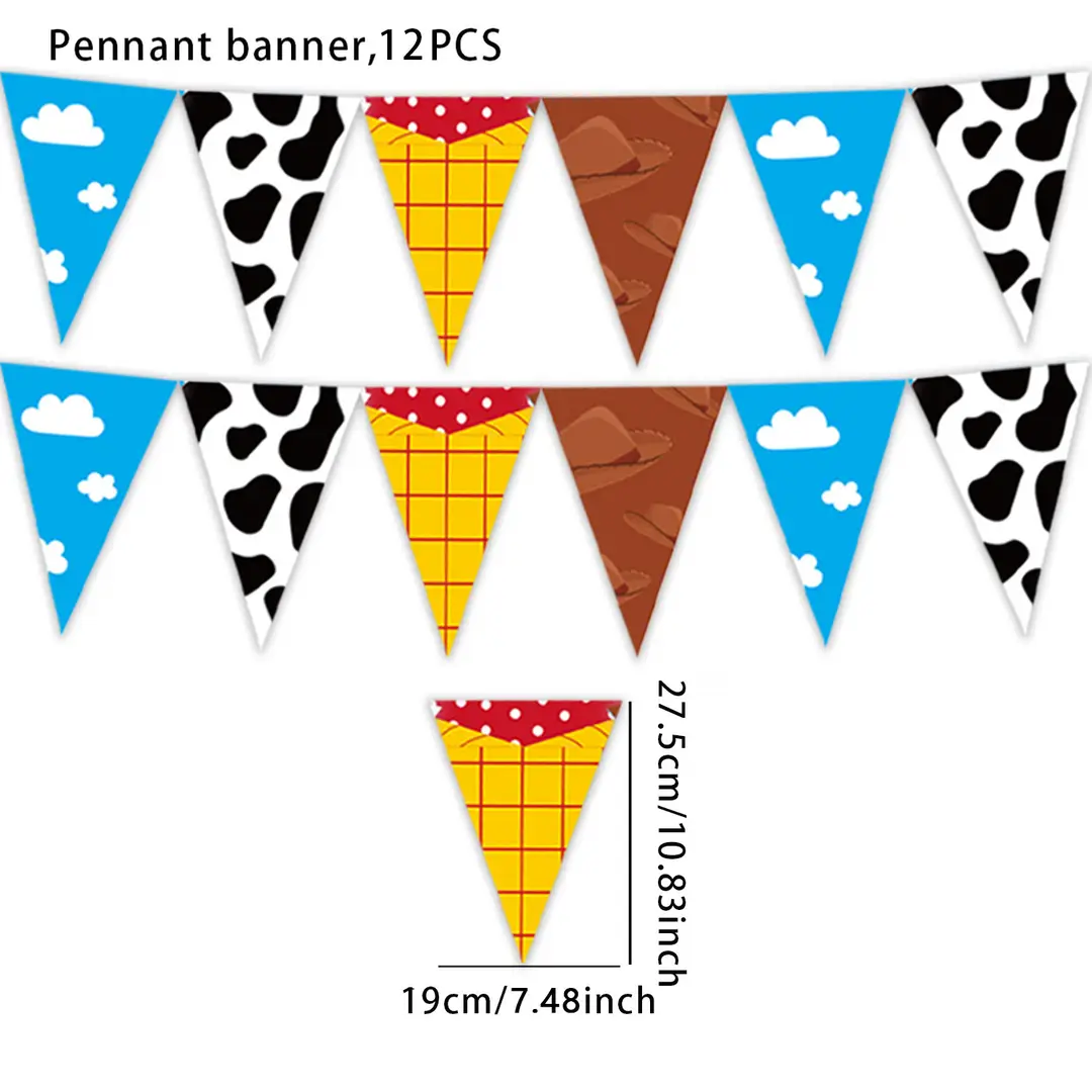Cross-Border Amazon New Toy Story Themed Birthday Party Tableware Supplies, Atmospheric Decorations, Paper Napkins, Paper Cups — feature 10