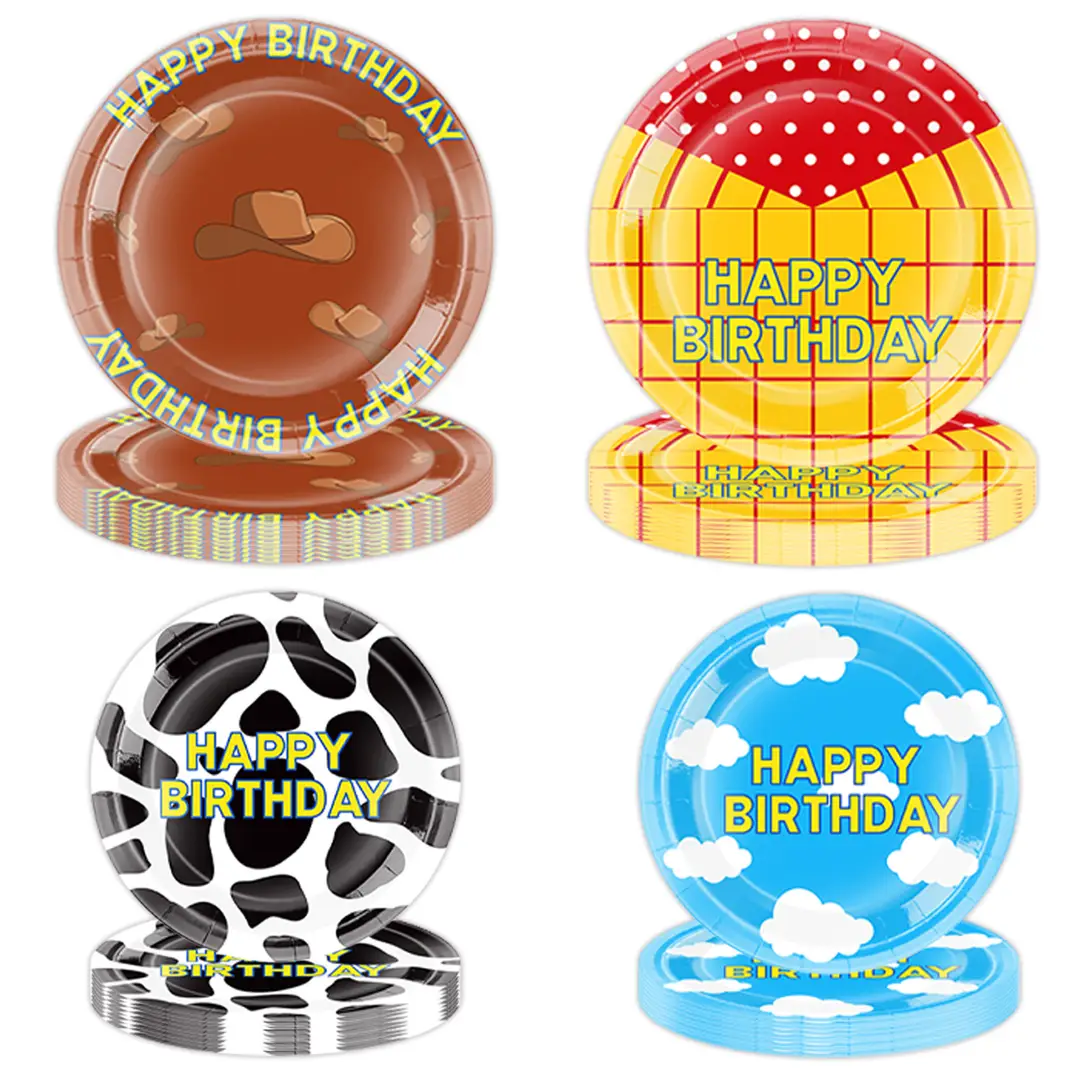 Cross-Border Amazon New Toy Story Themed Birthday Party Tableware Supplies, Atmospheric Decorations, Paper Napkins, Paper Cups — feature 5
