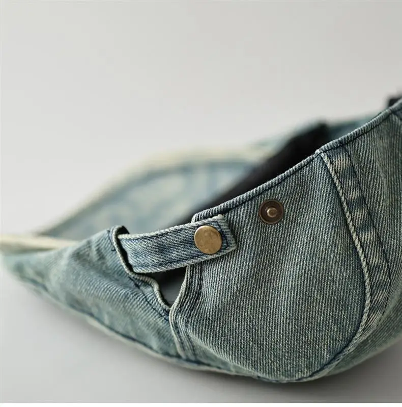 Men Retro Washed Denim Peaked Cap Sunshade — feature 10