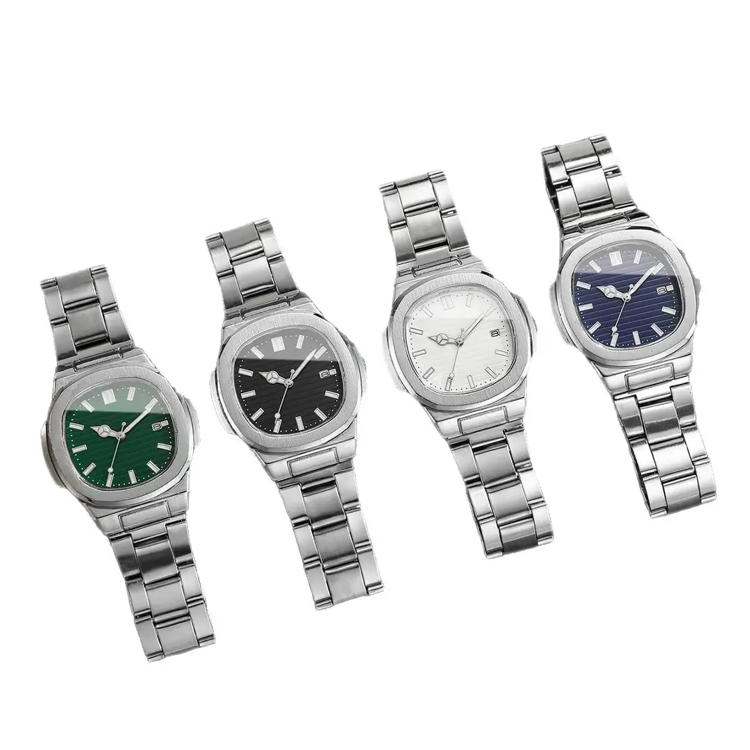 Swiss Genuine Business Men's Watches, Trendy Sports Style, Luminous Hands, Steel Band, Non-Mechanical Quartz Watch Wholesale