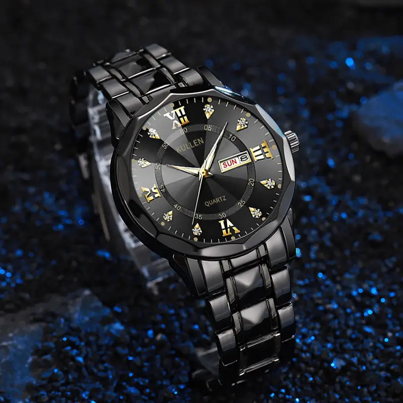 Swiss Genuine Business Men's Watches, Trendy Sports Style, Luminous Hands, Steel Band, Non-Mechanical Quartz Watch Wholesale — feature 11
