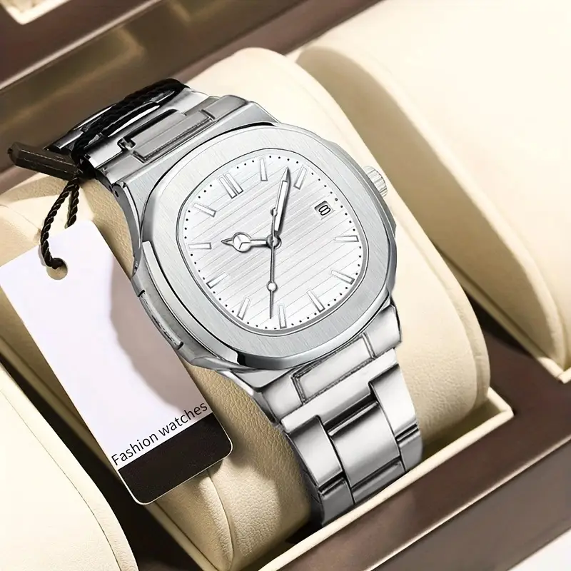 Swiss Genuine Business Men's Watches, Trendy Sports Style, Luminous Hands, Steel Band, Non-Mechanical Quartz Watch Wholesale — feature 16