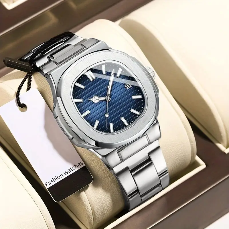 Swiss Genuine Business Men's Watches, Trendy Sports Style, Luminous Hands, Steel Band, Non-Mechanical Quartz Watch Wholesale — feature 19
