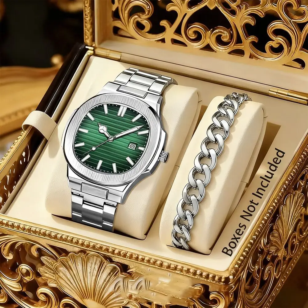 Swiss Genuine Business Men's Watches, Trendy Sports Style, Luminous Hands, Steel Band, Non-Mechanical Quartz Watch Wholesale — feature 20