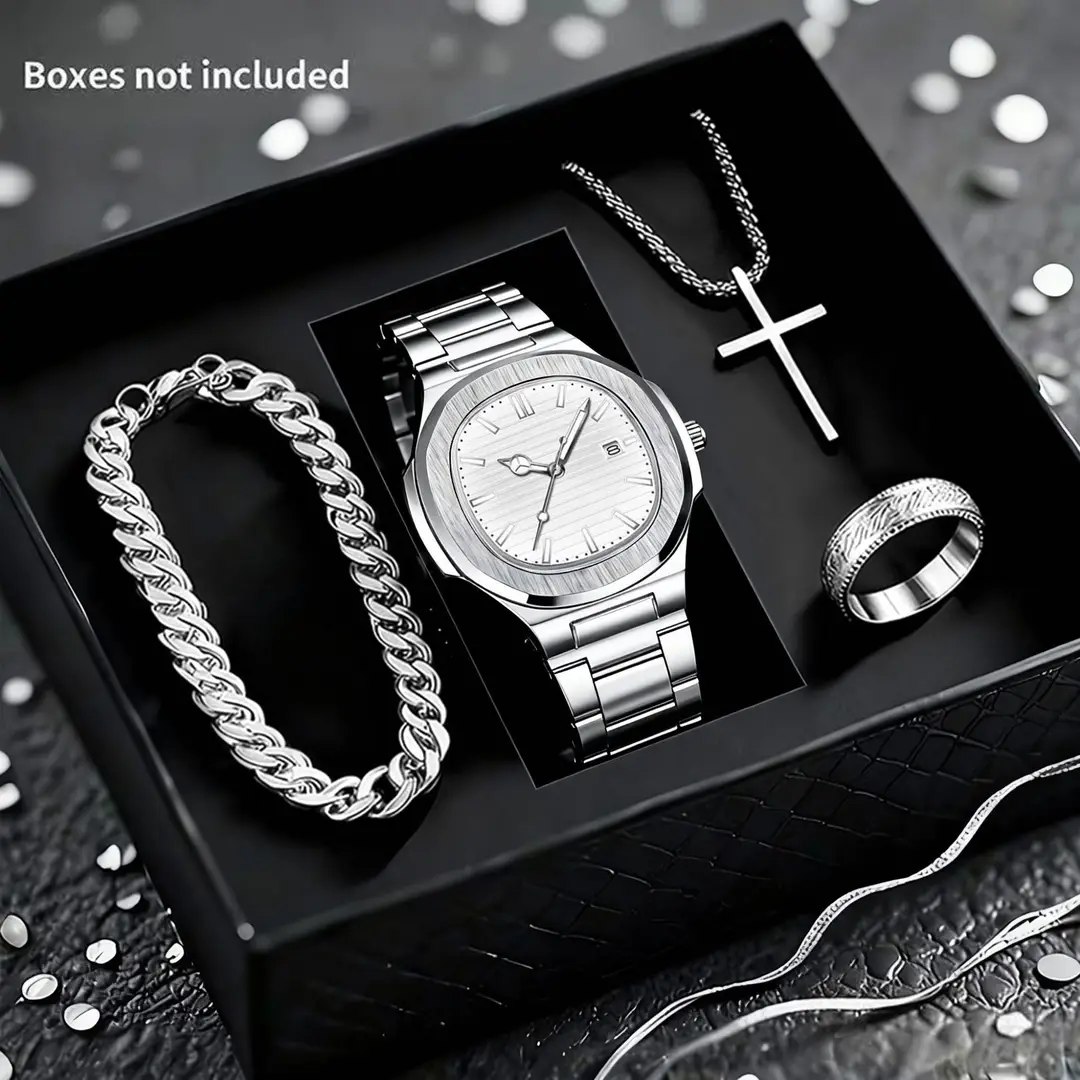 Swiss Genuine Business Men's Watches, Trendy Sports Style, Luminous Hands, Steel Band, Non-Mechanical Quartz Watch Wholesale — feature 4