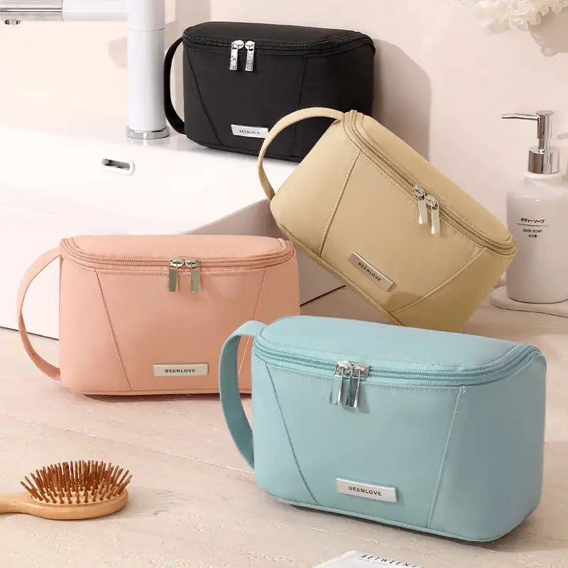 Beilian Large Cosmetic Bag Pink Travel Storage
