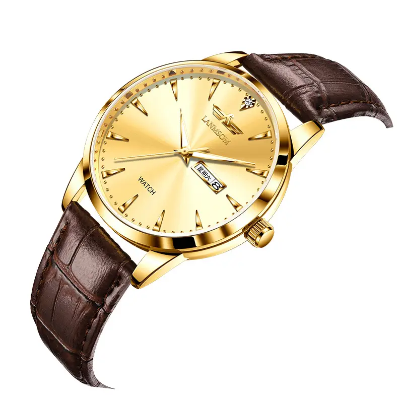Authentic Men's Watch with Leather Strap, Luminous, Waterproof, Trendy Brand, New Model Men's Watch - Image 17