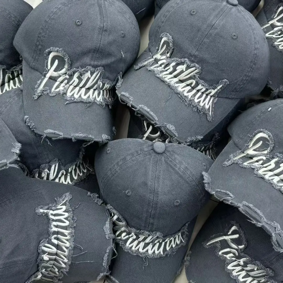 2025 New American Retro Letter Embroidery Baseball Cap for Women Large Head Circumference - Image 8