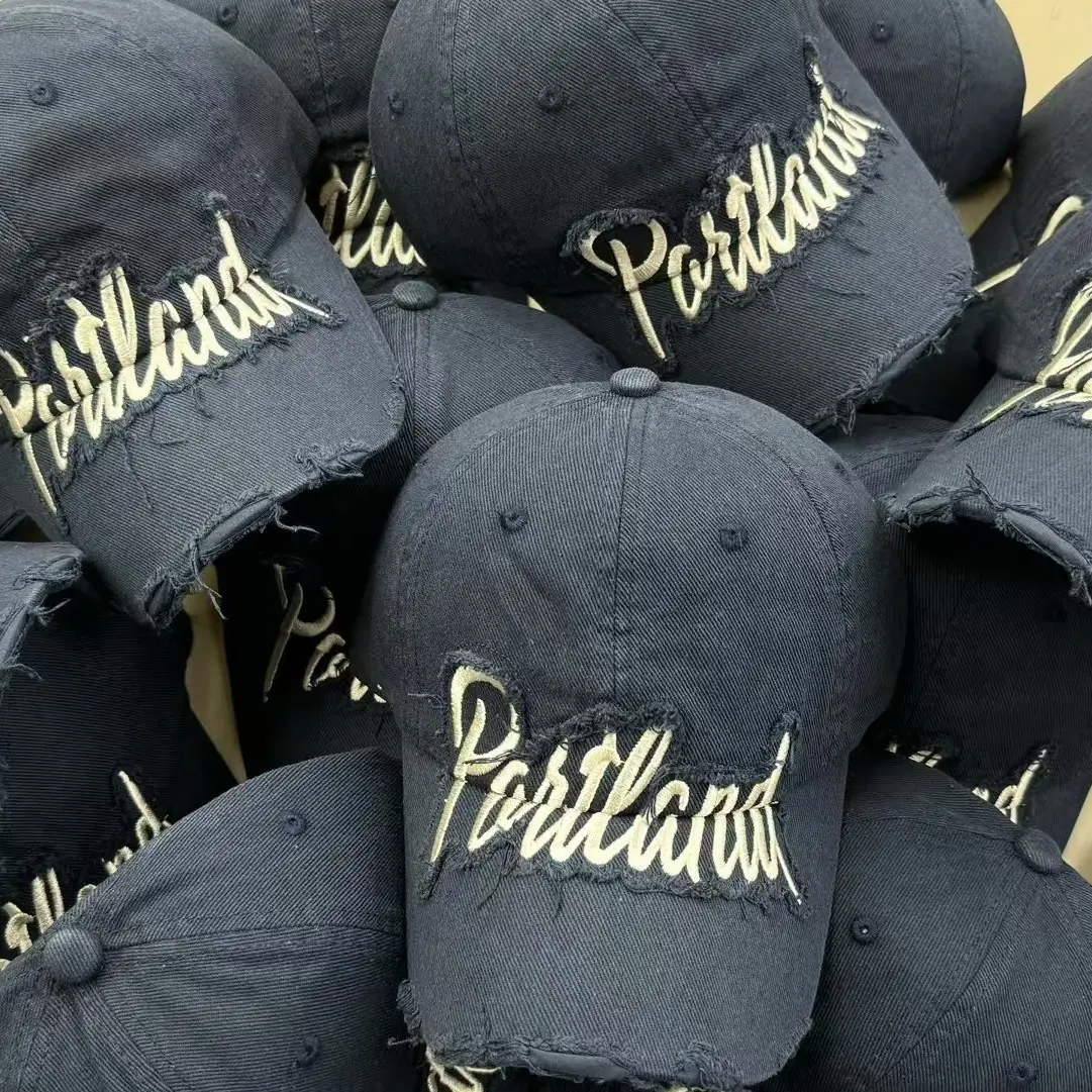 2025 New American Retro Letter Embroidery Baseball Cap for Women Large Head Circumference - Image 9