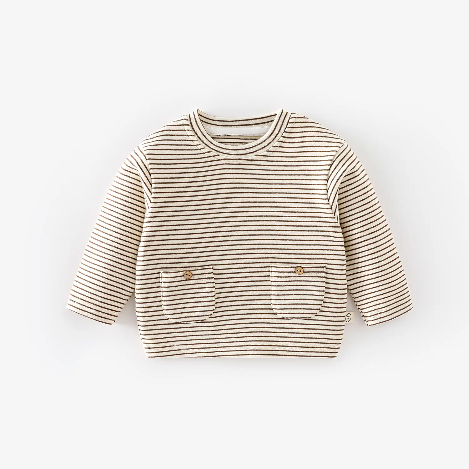 Baby Striped T-Shirt with Pockets for Boys Autumn Wear