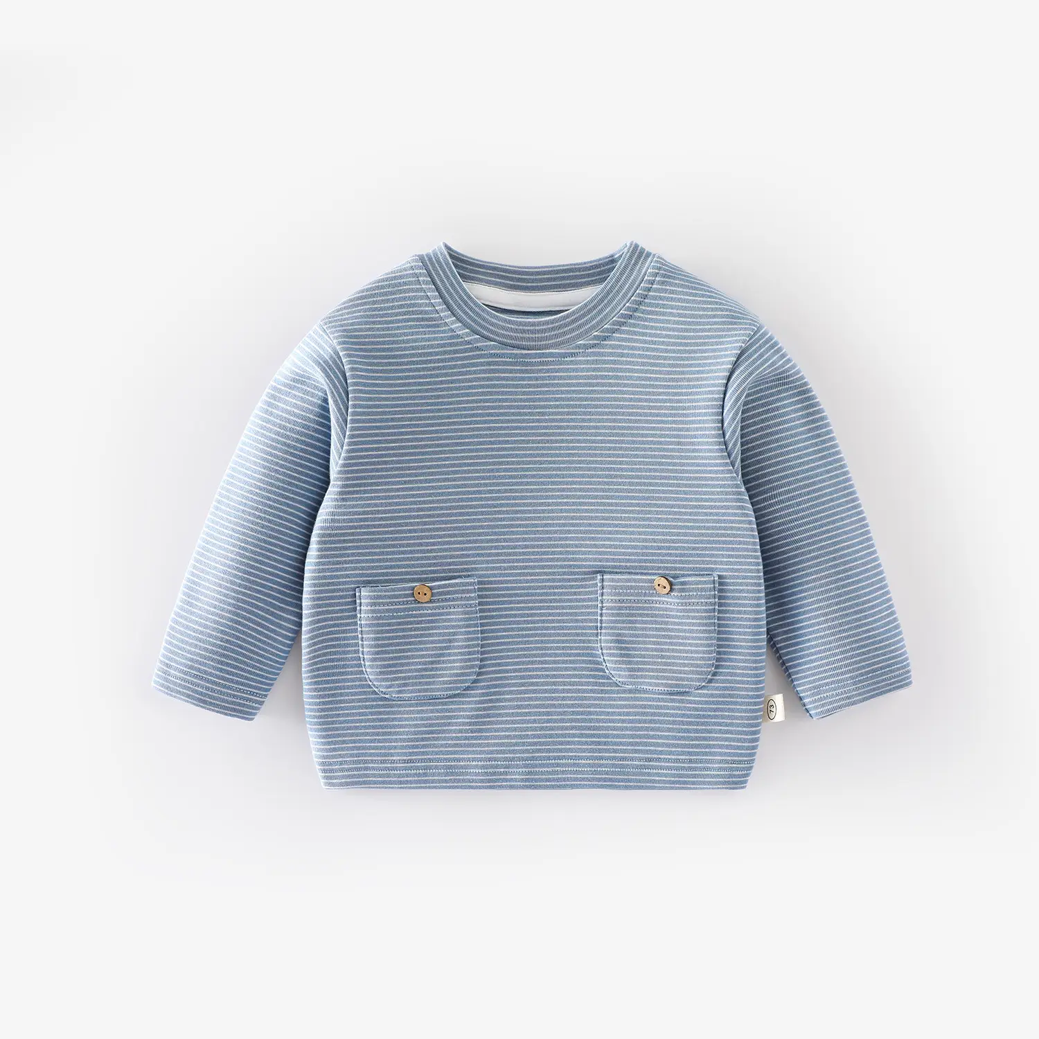 Baby Striped T-Shirt with Pockets for Boys Autumn Wear
