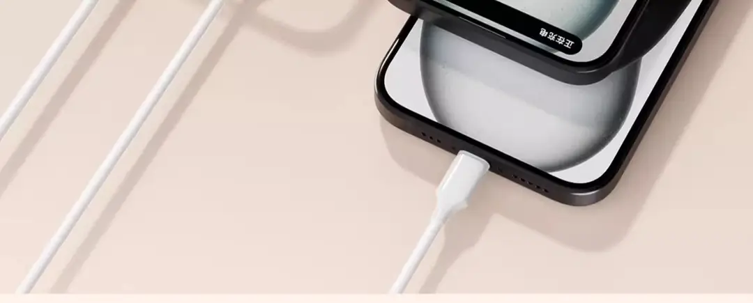 3C Certified Cross-Border Magsafe Magnetic Wireless Power Bank 10000Mah with Built-In Cable and Logo Printed on the Power Bank — feature 15