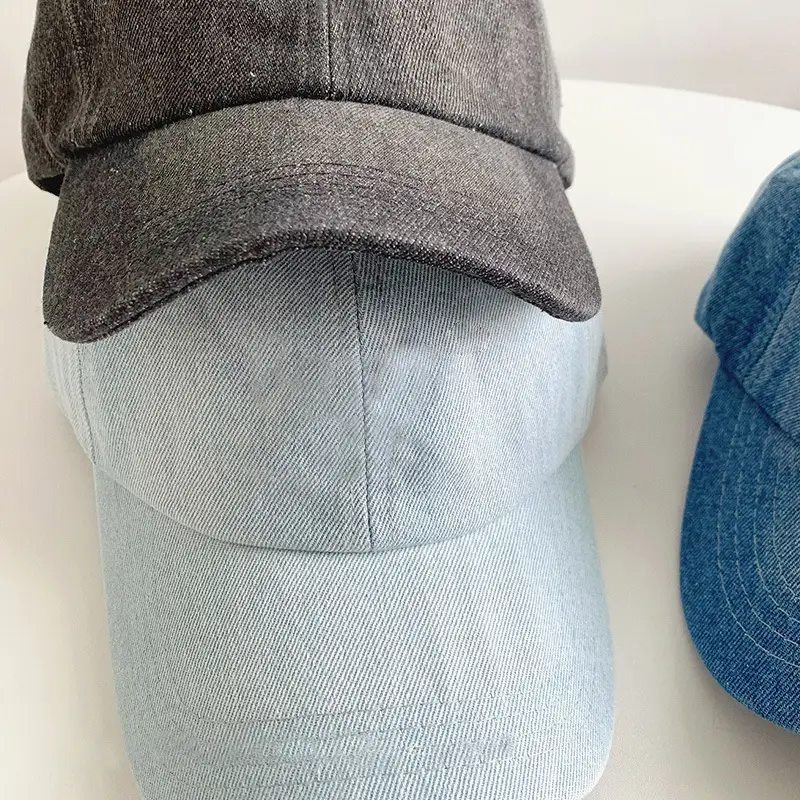 Washed Denim Baseball Cap for Men Women Duckbill Spring Autumn - Image 6