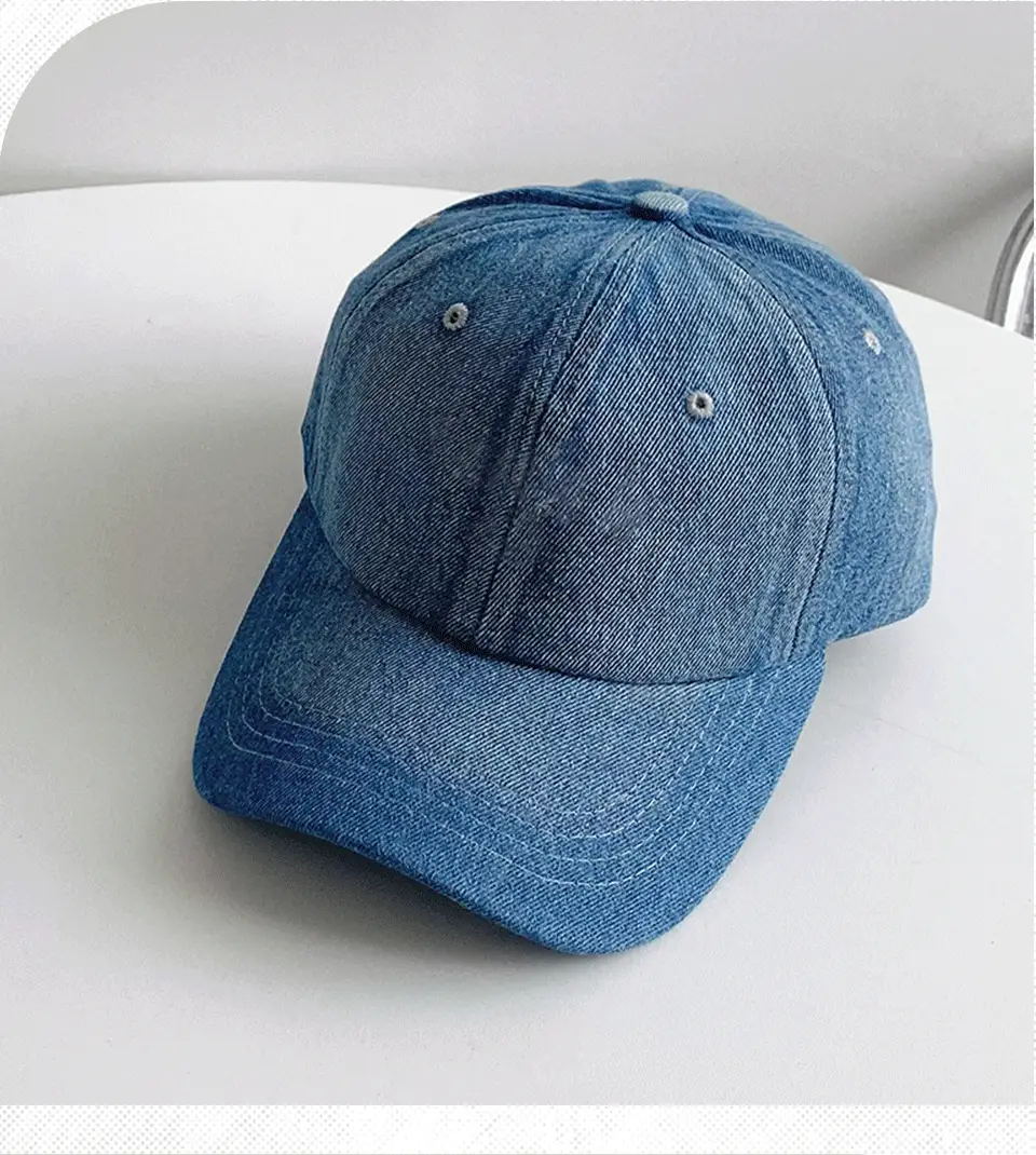 Washed Denim Baseball Cap for Men Women Duckbill Spring Autumn — feature 30