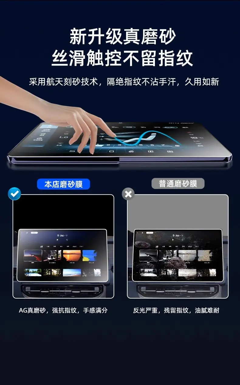Haobo Ht Special Screen Tempered Film, Central Control Navigation Instrument Film, Matte Accessories, Modified Interior Car Supplies — feature 7