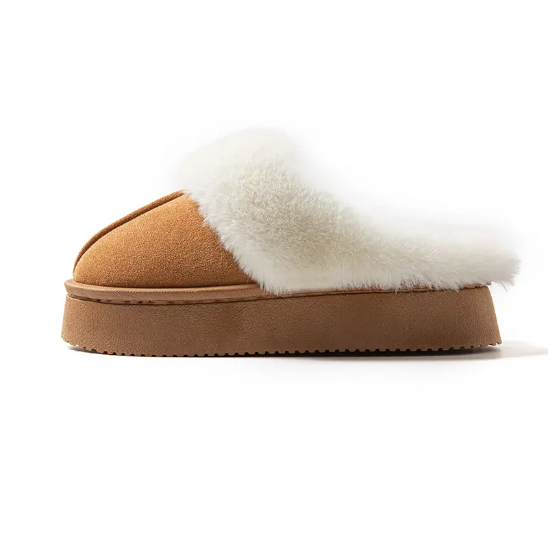 2025 New Cotton Slippers for Home Warmth, Women's Autumn and Winter Plush Cotton Shoes, Indoor Home Couple Cotton Slippers Wholesale — feature 8
