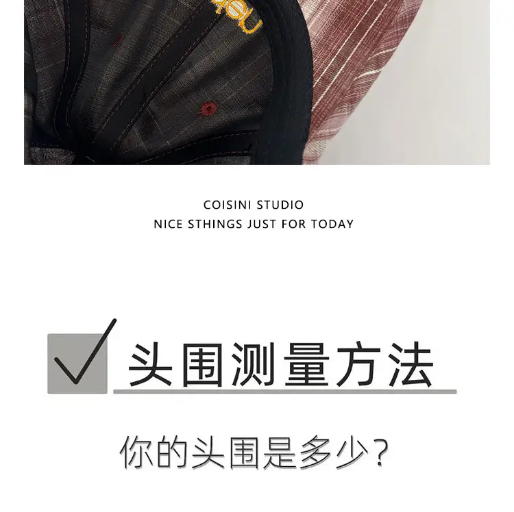 2025 Retro Plaid Peaked Cap for Women Spring Summer — feature 22